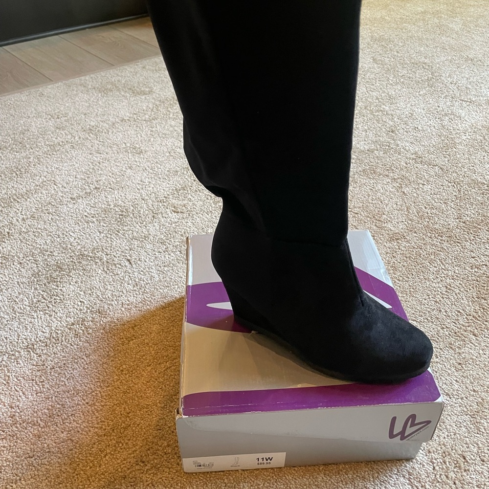 Lane Bryant high knee wedges. $40 OBO.